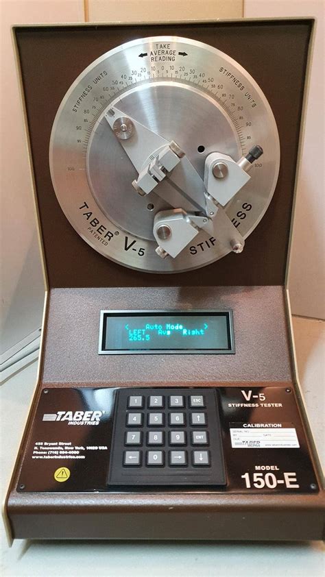 taber v5 stiffness tester